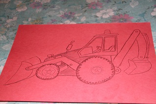 рисунок трактор