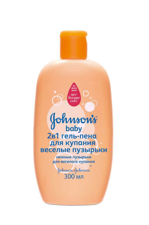 JOHNSON’S® BABY рекомендуют гель-пену 2 в 1 «Веселые пузырьки»