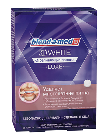 Полоски для зубов Blend-a-med 3D White Luxe