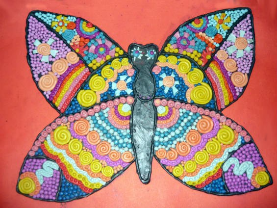 бабочки из пластилина
